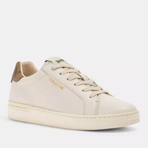Coach Clip Low Top Sneaker ChalkKhaki Low Too Size 6 5